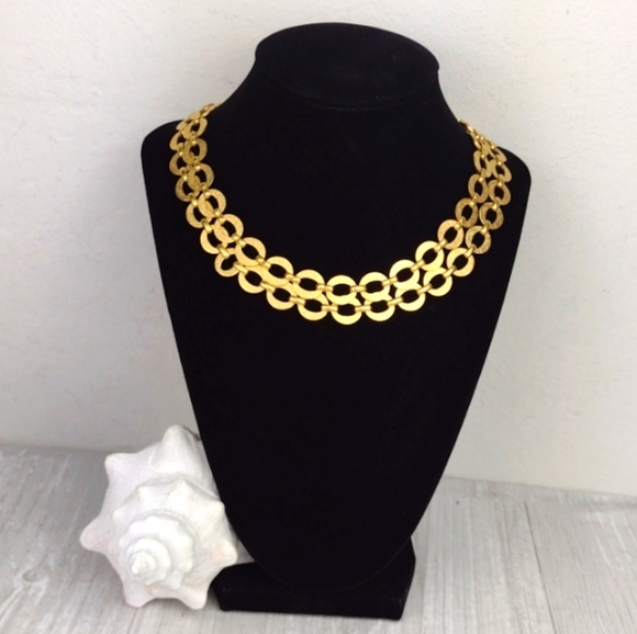 Cleopatra Pirate Treasure Vibe It's-That-Gorgeous 2 Layer Choker Necklace - Picture 10 of 11